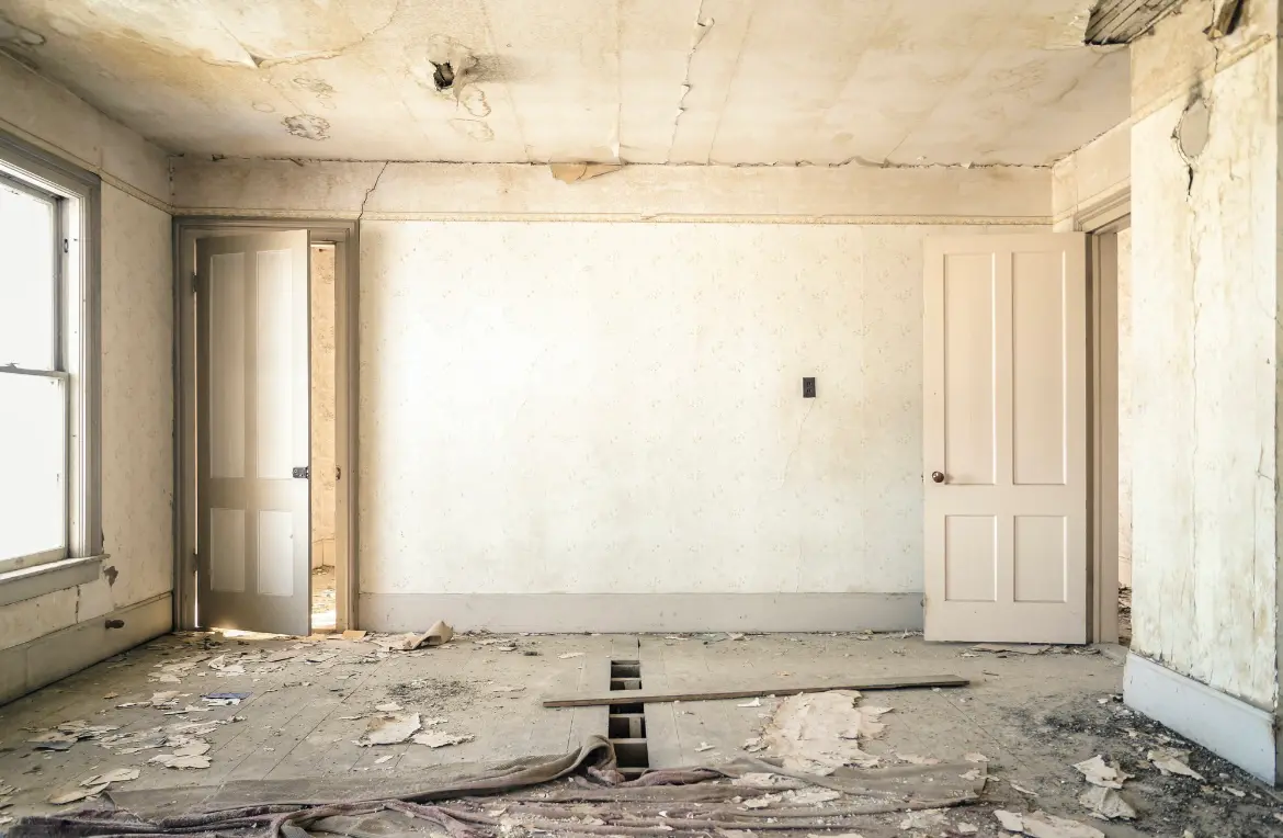 Waste disposal crew managing a cleanout project in West Slope